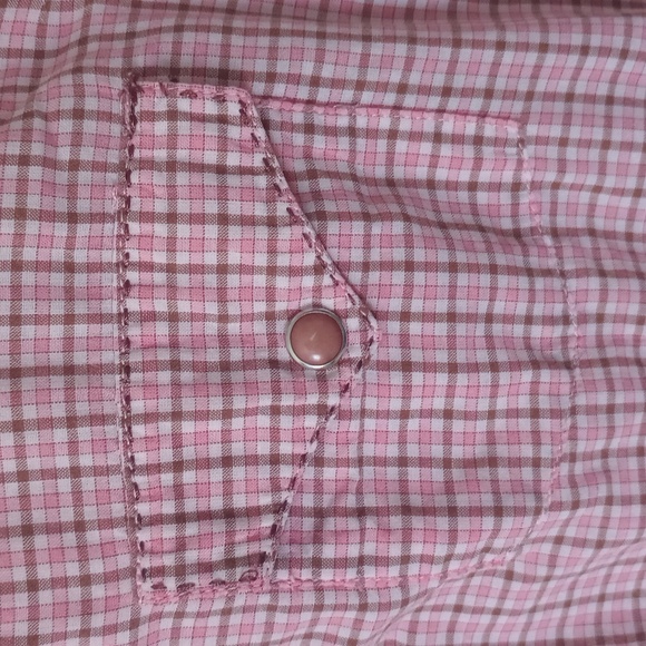 Wrangler short sleeve pearl snap shirt Medium - Picture 4 of 8